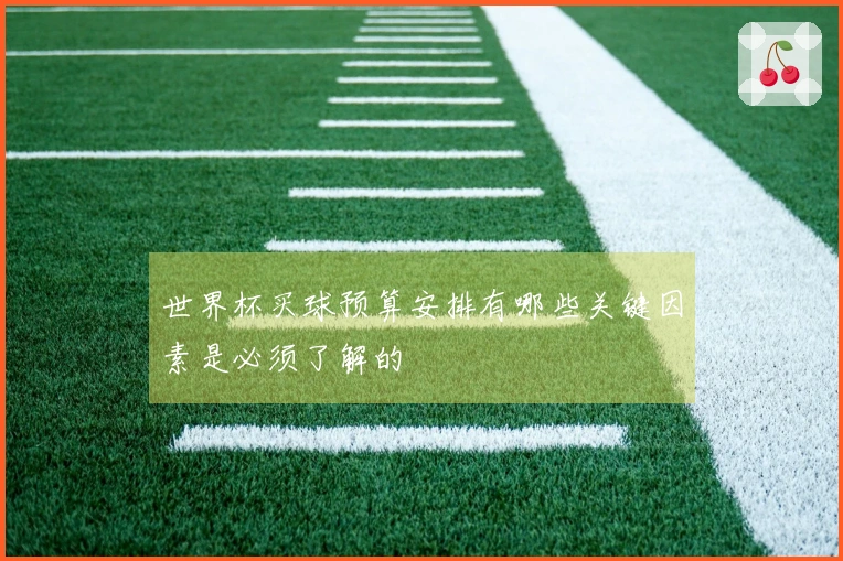 世界杯买球预算安排有哪些关键因素是必须了解的