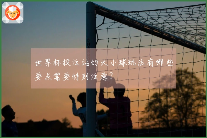 世界杯投注站的大小球玩法有哪些要点需要特别注意？